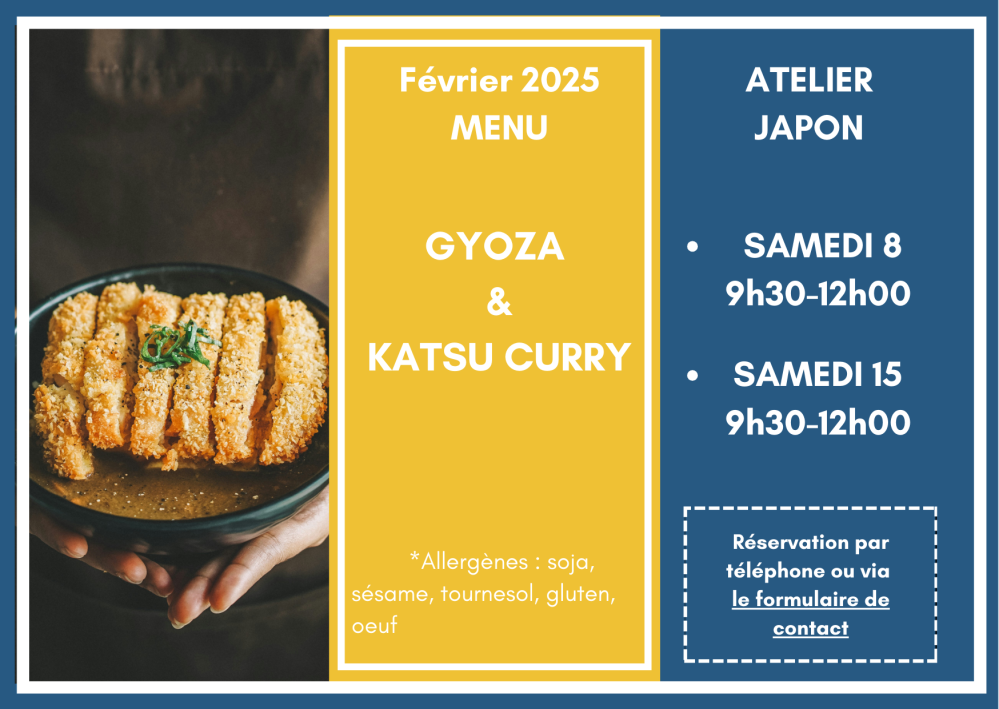 menu cours de cuisine fevrier