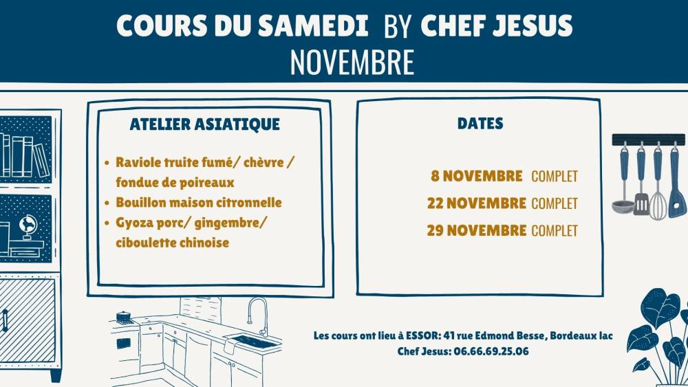 Calendriers cours du samedi